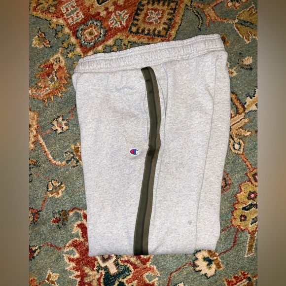 Champion Joggers Size Large Mens Stripe Sweatpant Athletic Pants - Picture 1 of 12